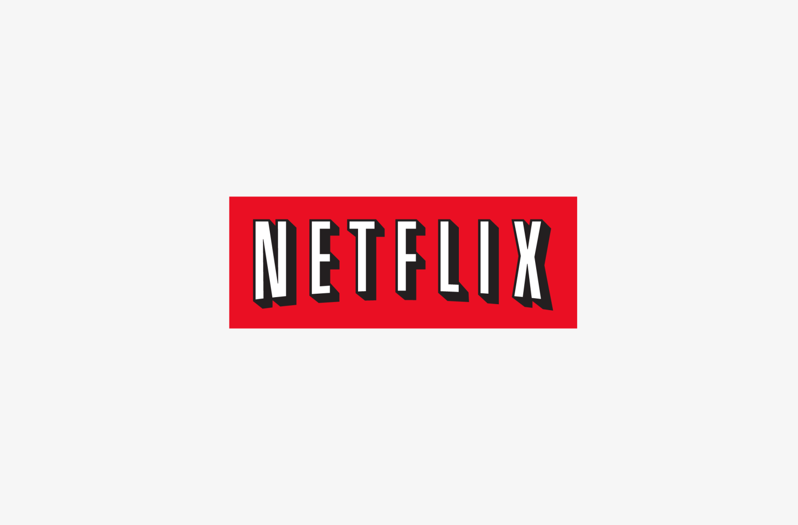 the netflix logo on a white background