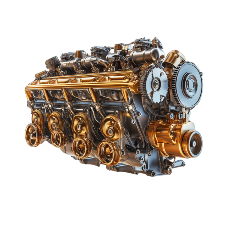 an image of the engine on a white background