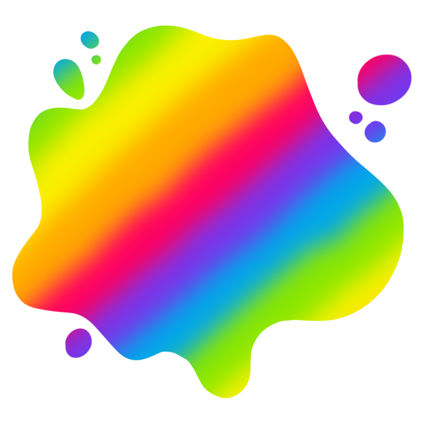 an image of a rainbow colored paint