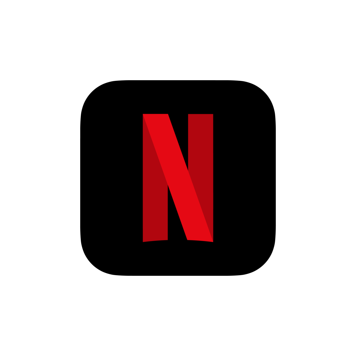 a black and red letter n logo