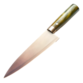 a knife on a white background
