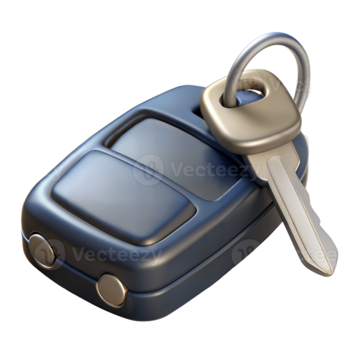 a car key on a white background