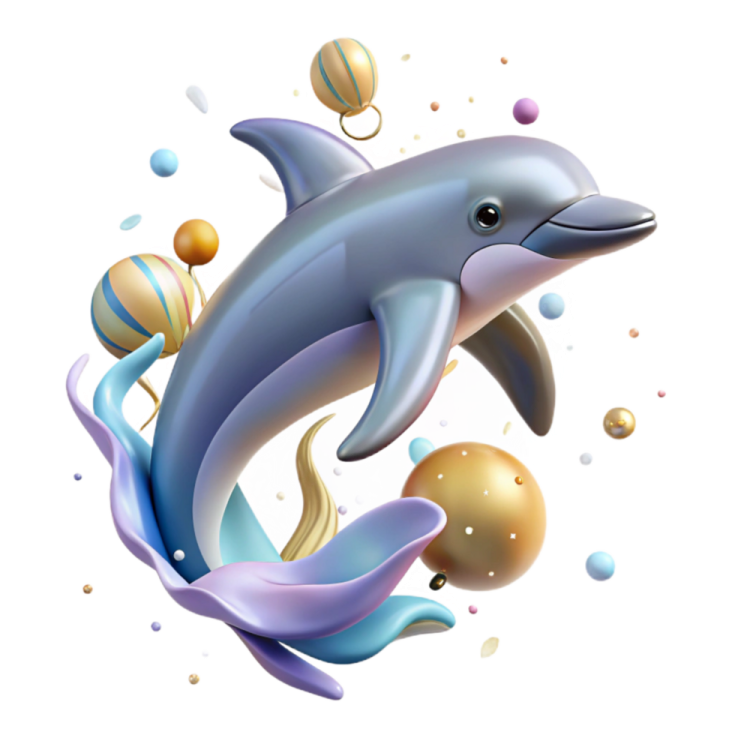a dolphin jumping out of the water