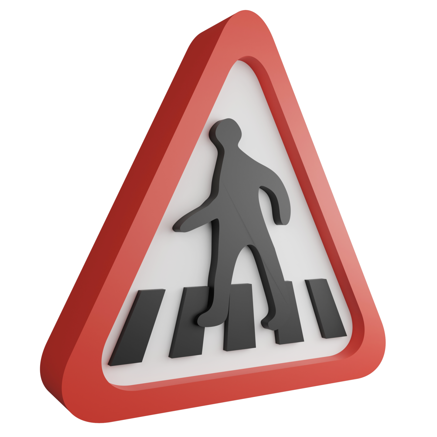a road sign with a person walking on it