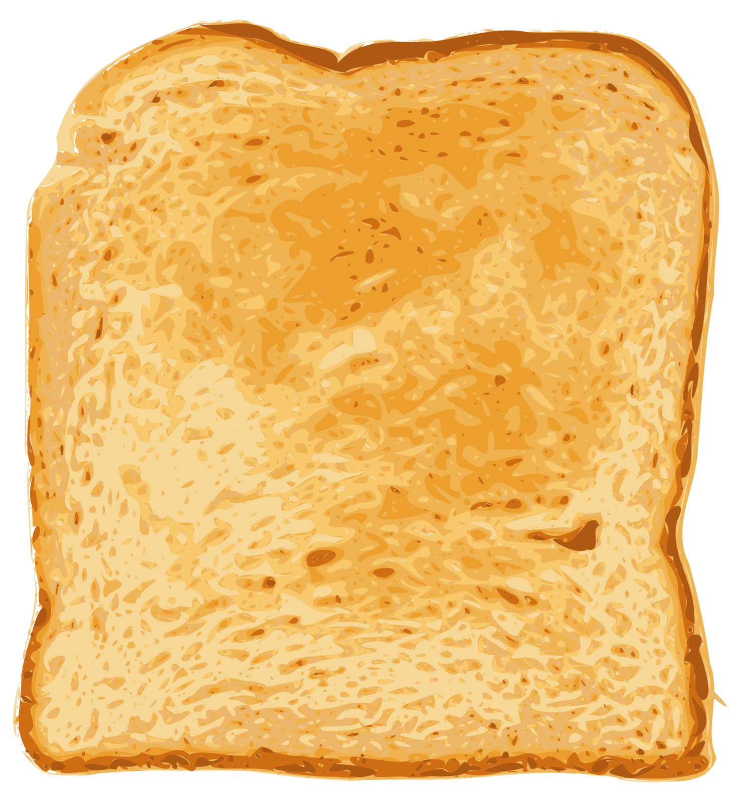 a piece of bread on a white background