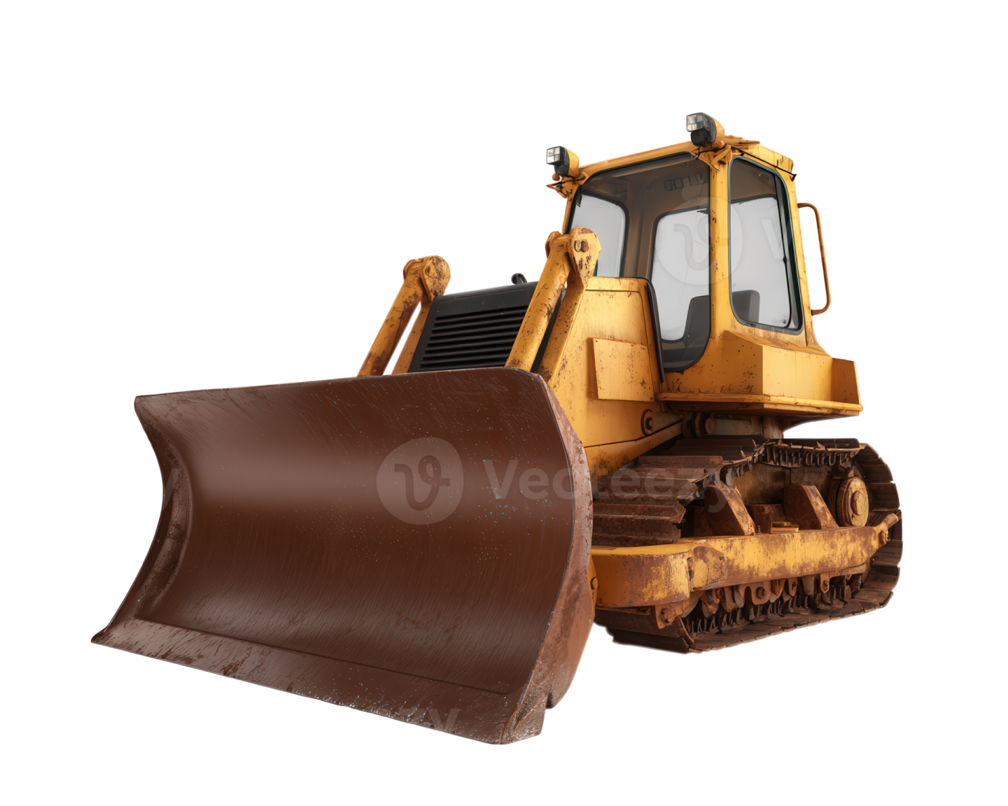 an image of a yellow bull tractor