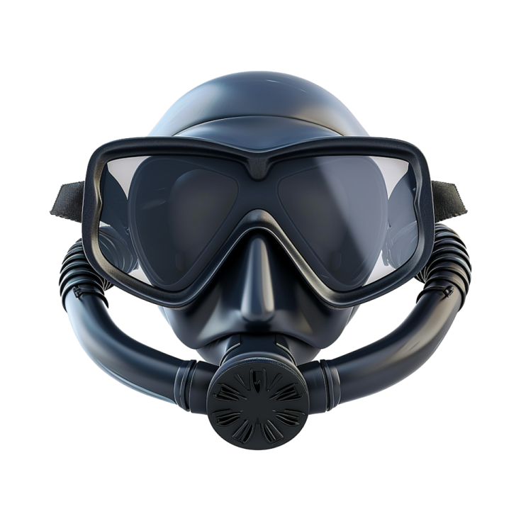 a scuba mask with goggles on it