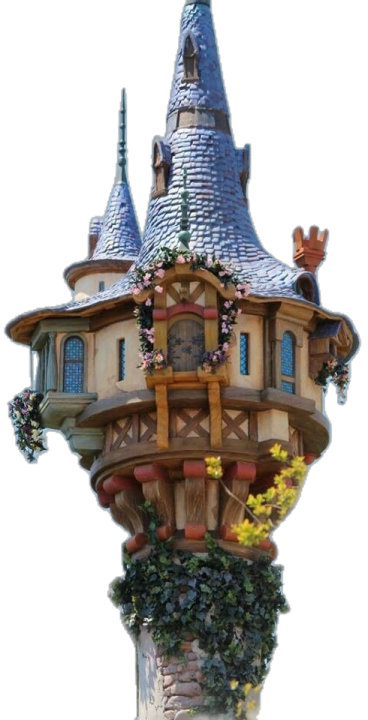 a tree house with flowers growing out of it
