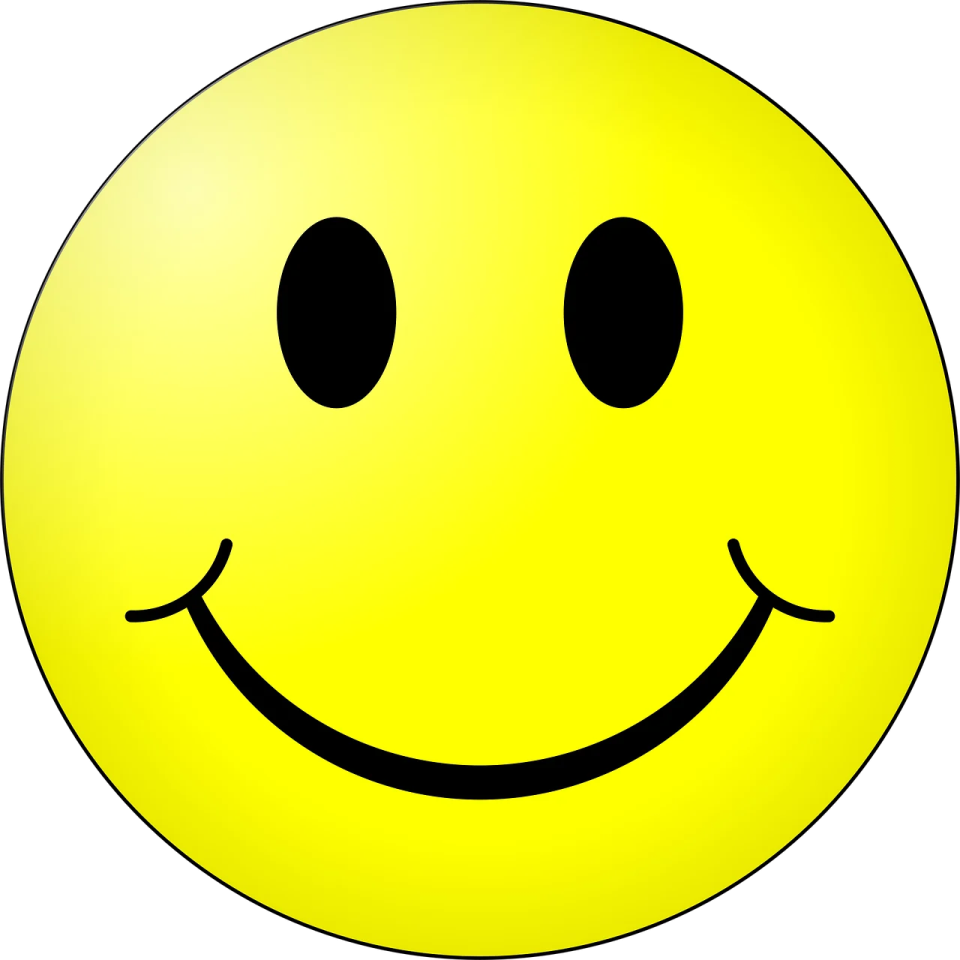 a smiley face with a smile on it's face