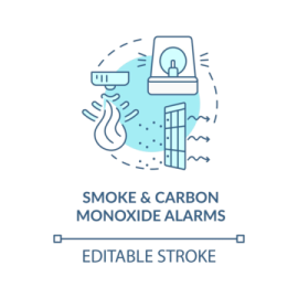 the smoke and carbon logo on a white background