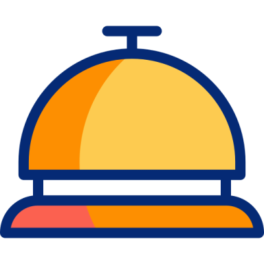 an orange and yellow dome on a white background