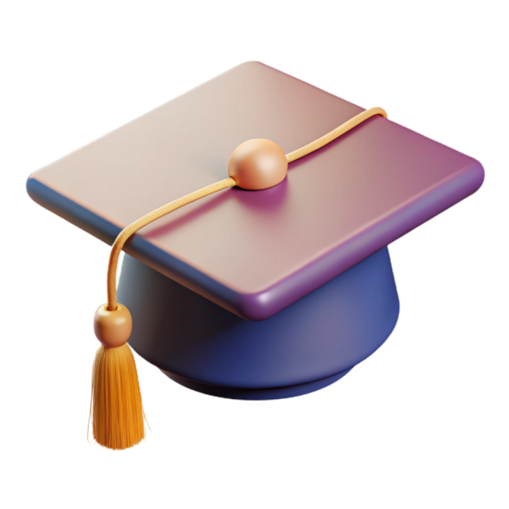a graduation cap with a ta on it