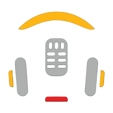 a microphone with headphones on it