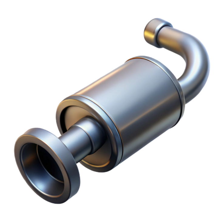 an image of a stainless exhaust pipe