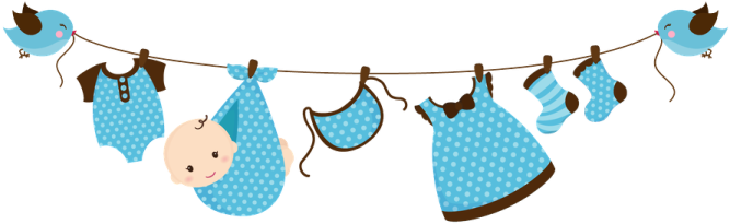a baby boy's clothes hanging on a line