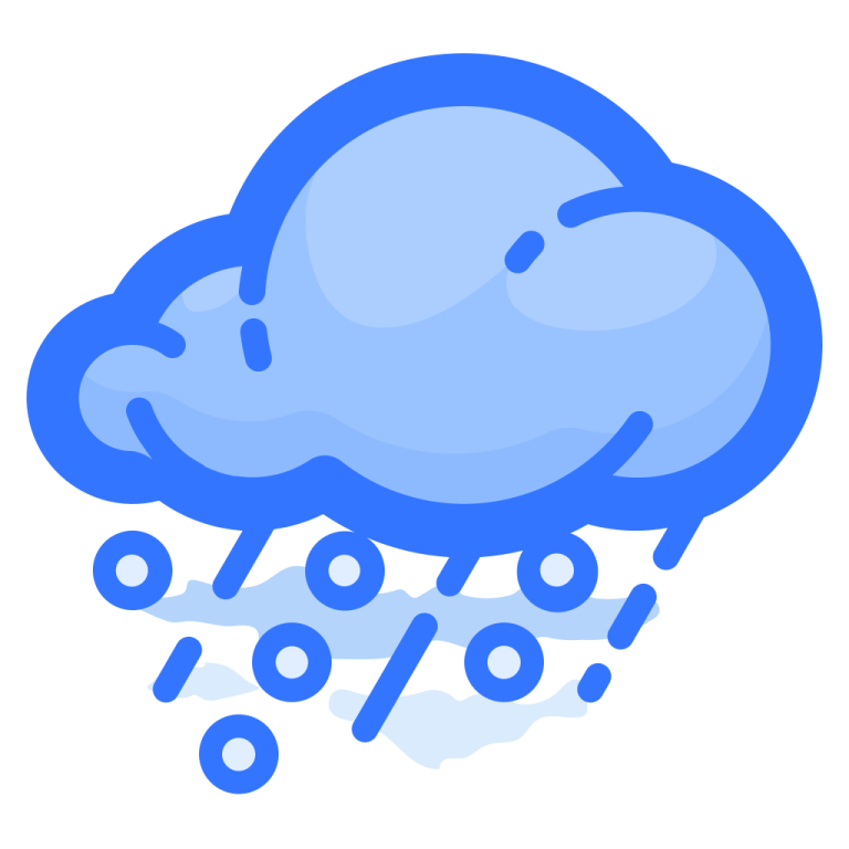 a cloud with rain on it