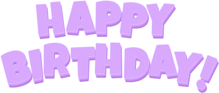 a purple birthday card with the words happy birthday