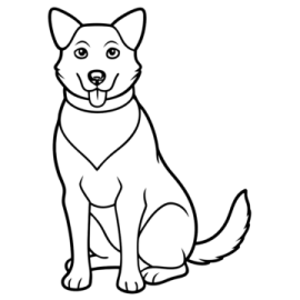 how to draw a dog