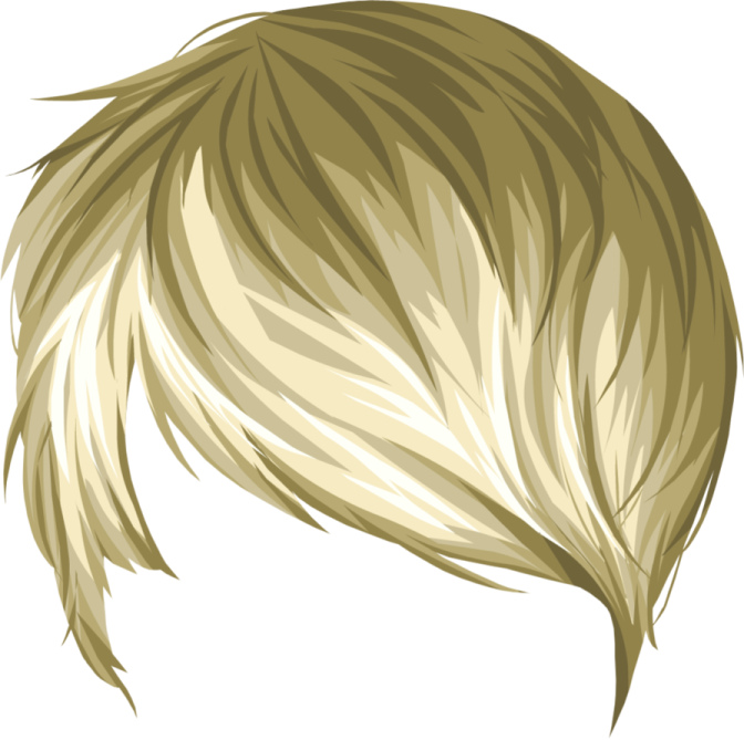 a drawing of a man's head with blonde hair