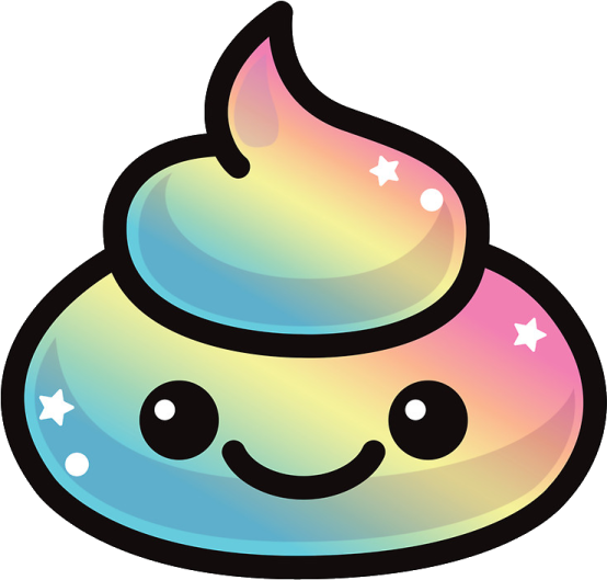 a rainbow colored cupcake with stars on top