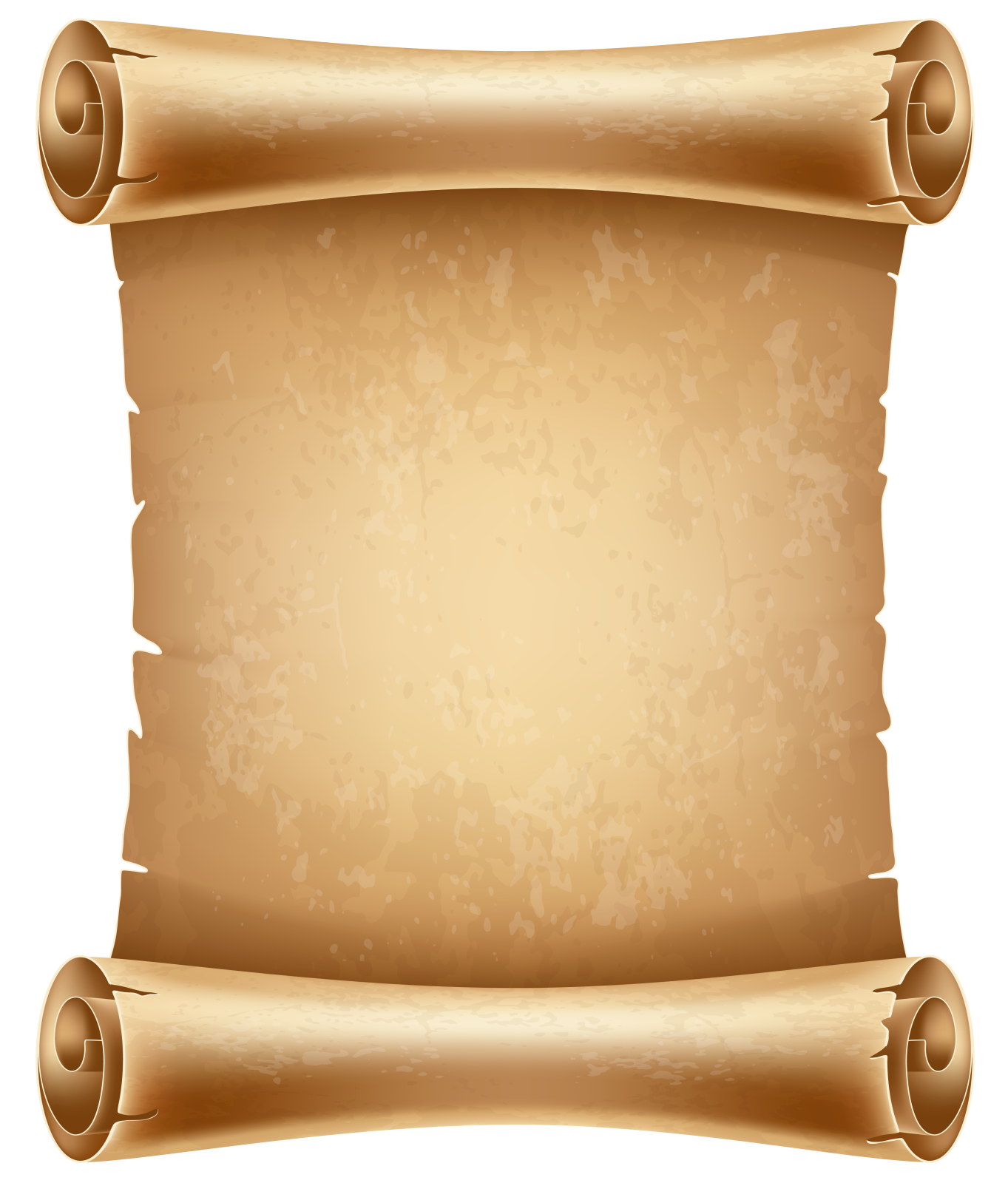 an old scroll on a white background