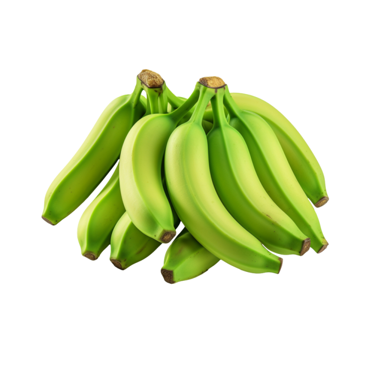 a bunch of bananas on a white background