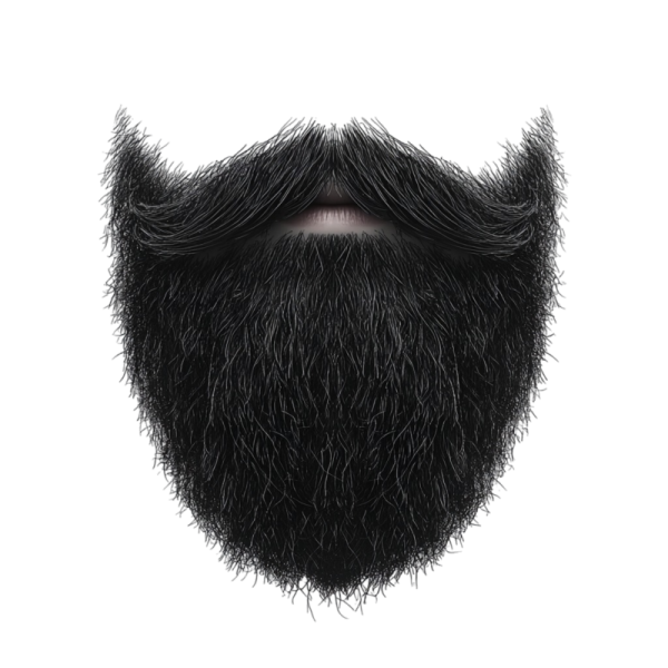 a close up of a man's beard
