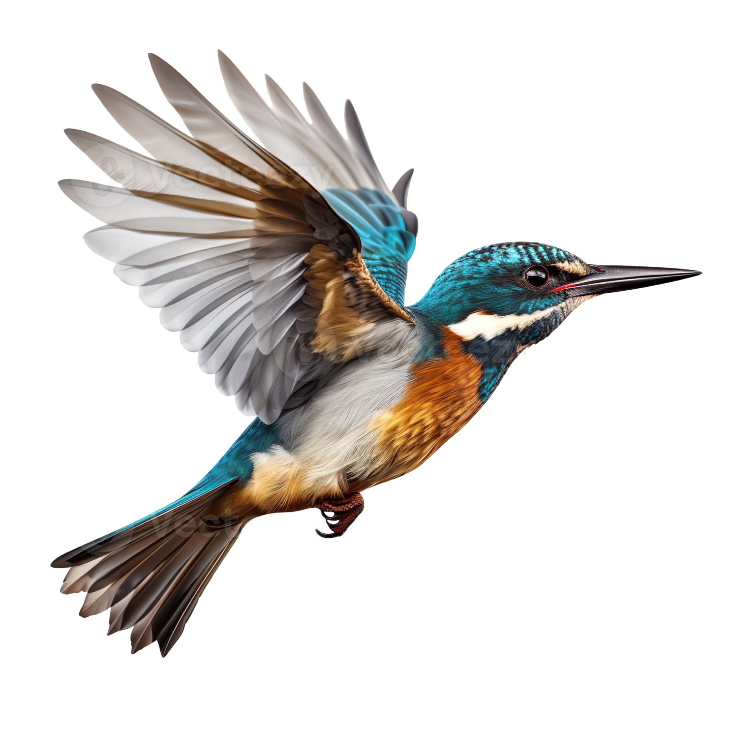 a bird with its wings spread out in the air