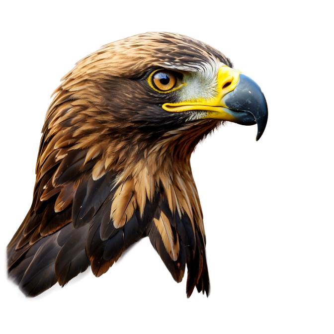 a close up of an eagle's head
