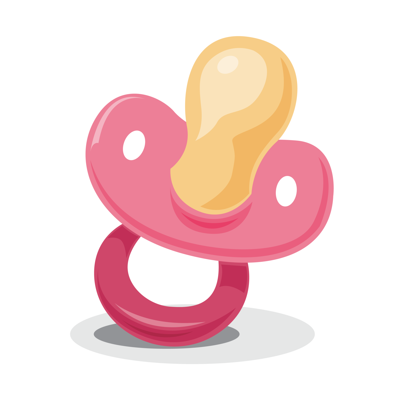 a pink paco with a yellow pacor