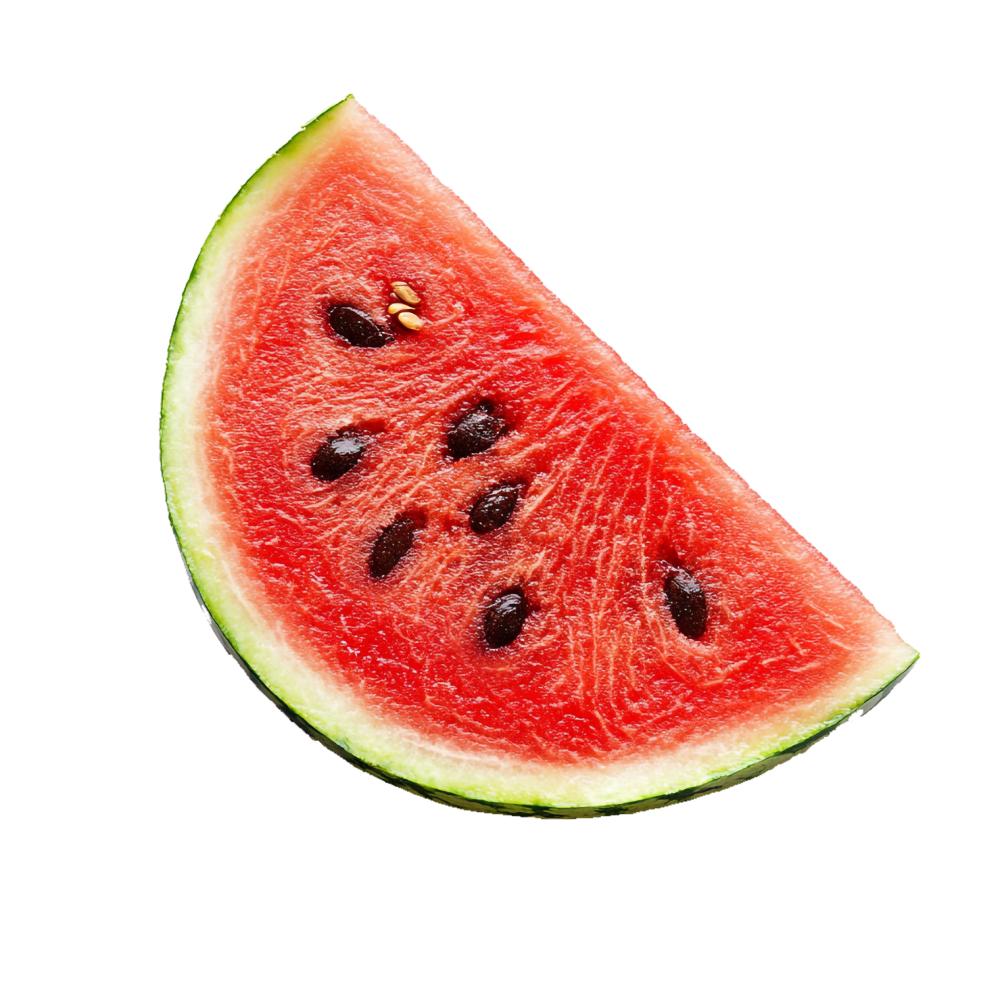 a slice of watermelon on a white background