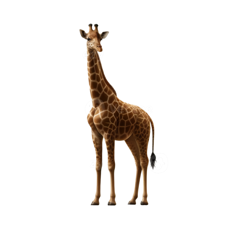 a git standing up against a white background