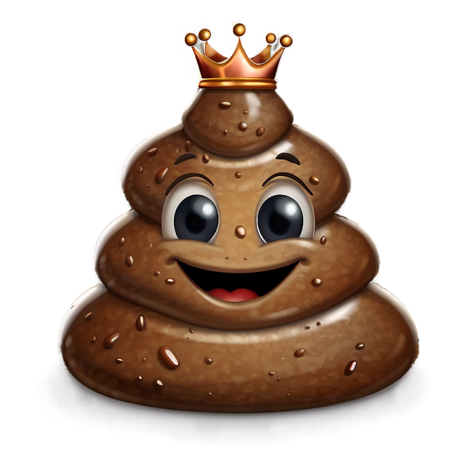 a chocolate covered dough with a crown on top