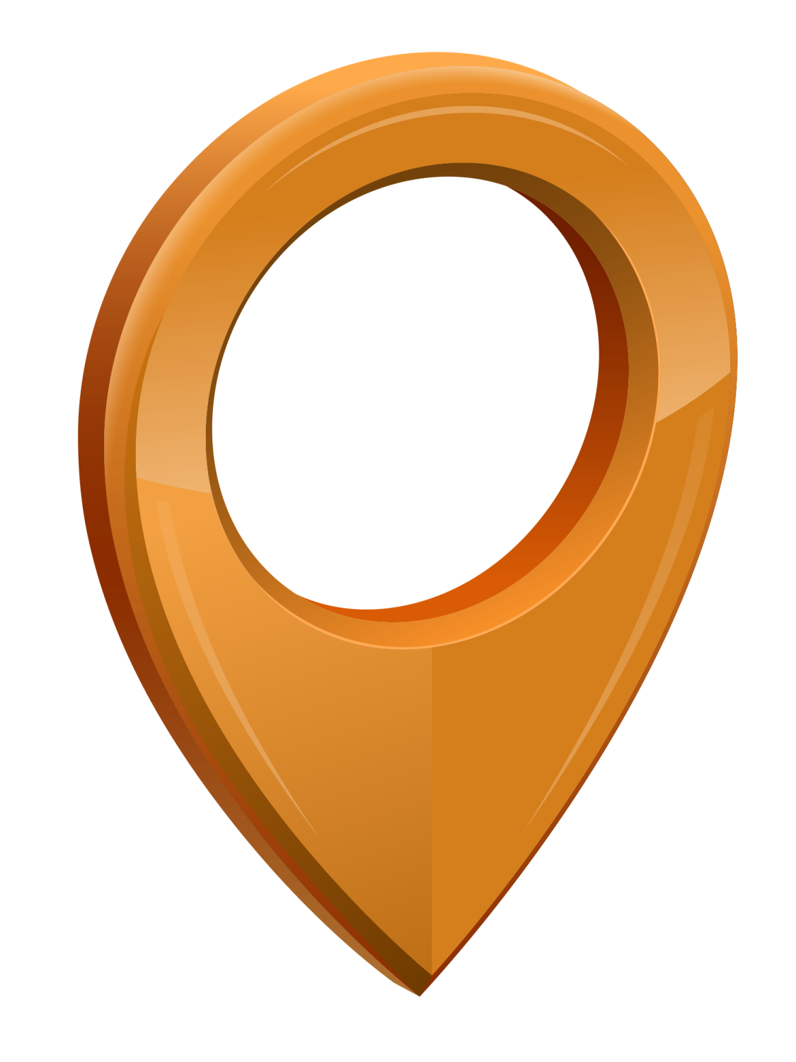 a map pointer icon with a white background