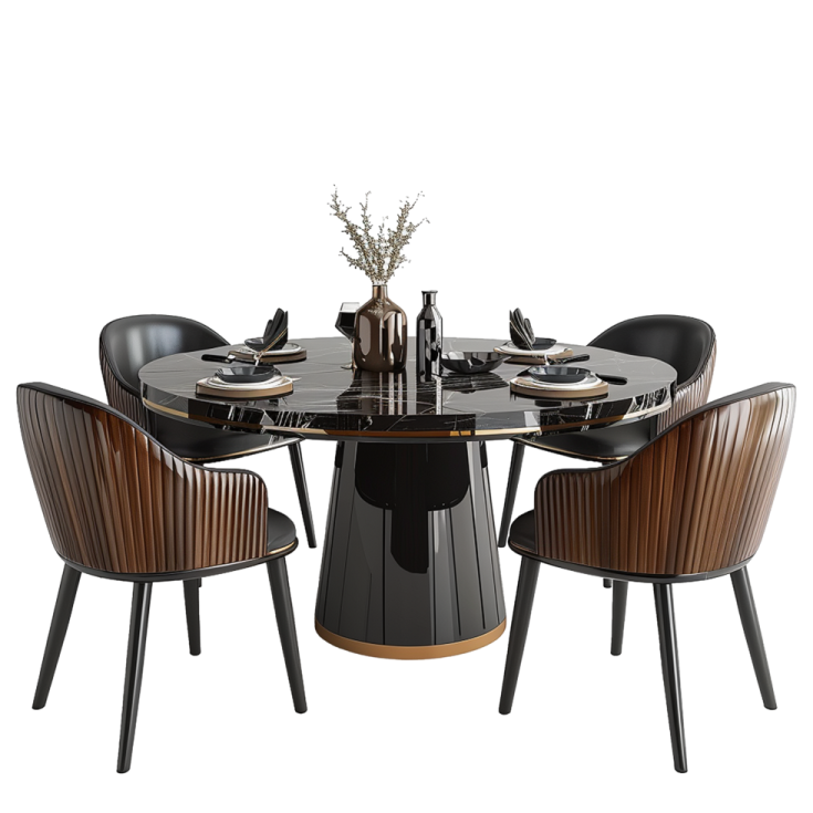 an image of a dining table and chairs