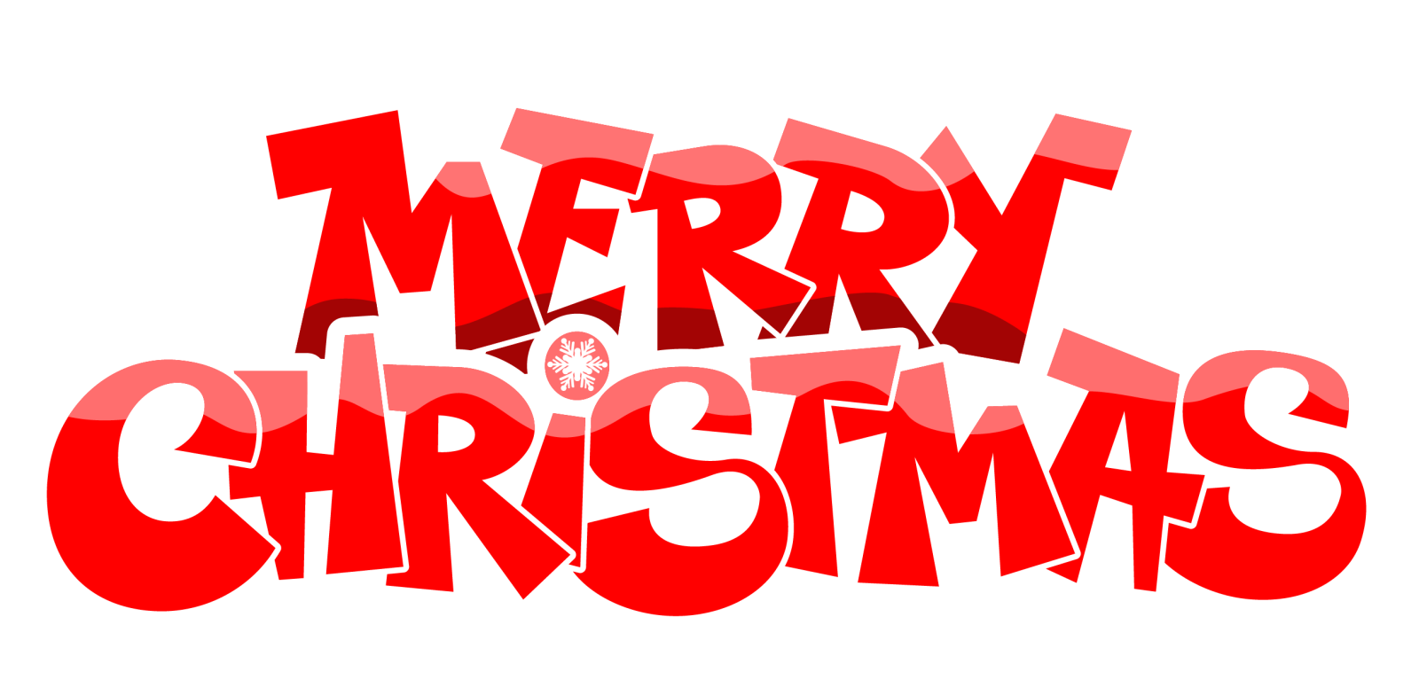 a red and white christmas card with the words merry christmas