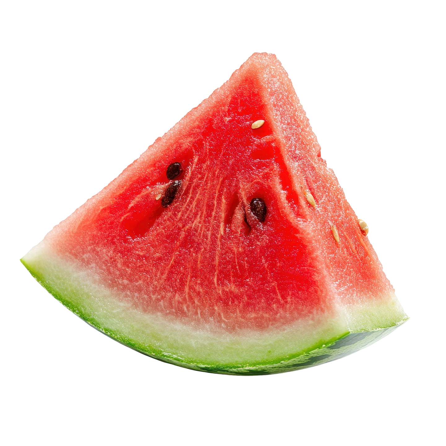 a slice of watermel on a white background