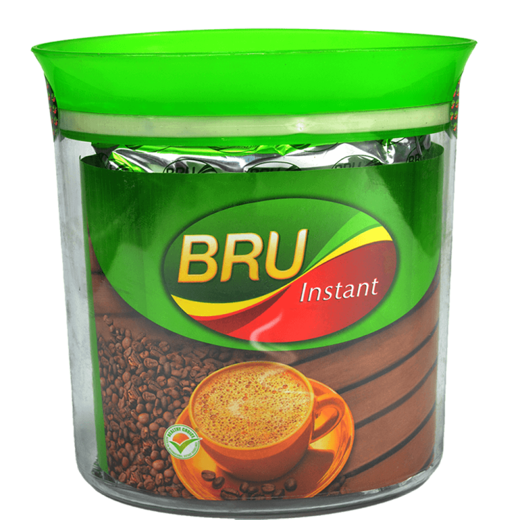 a jar of coffee beans on a white background