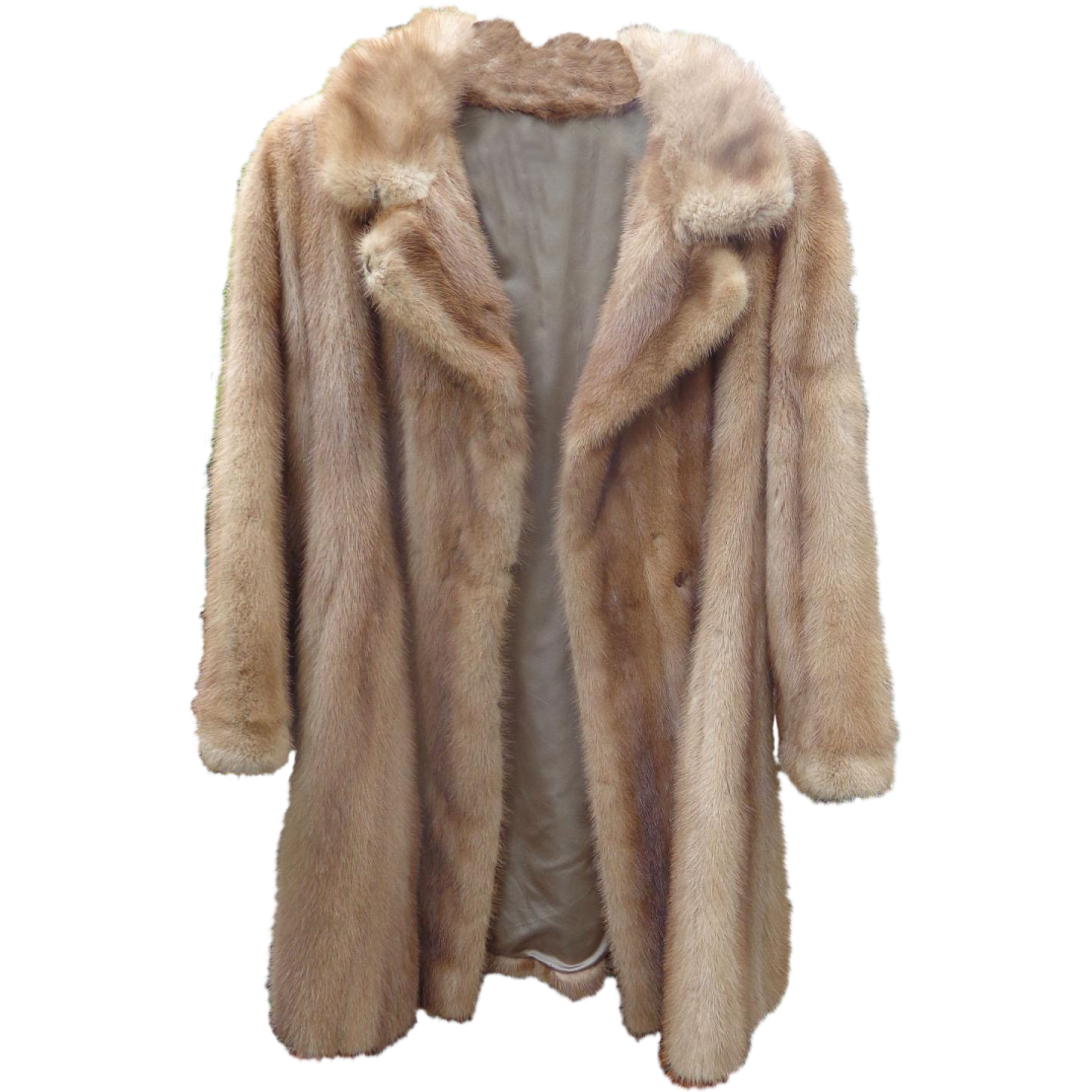 a women's fur coat