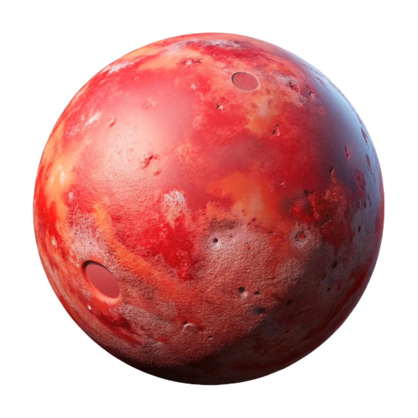 an image of a red ball on a white background
