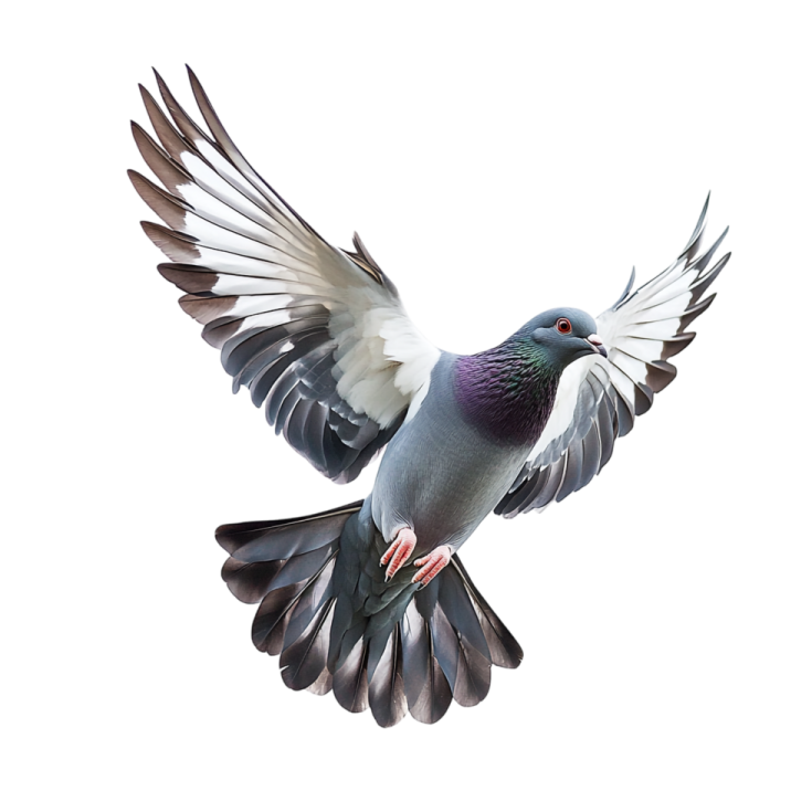 a bird flying in the air with its wings spread