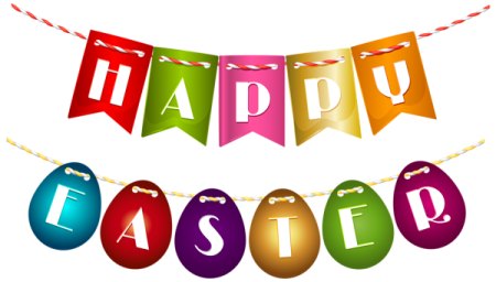 happy easter bunting banner