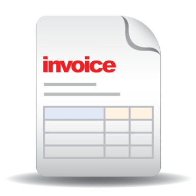 the invoe logo on a white paper