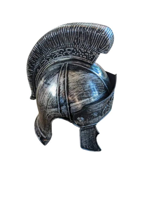 the helmet of a roman soldier
