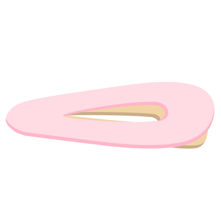 a pink dont with a white background