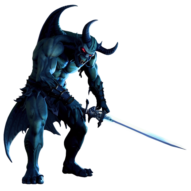 an image of a demon holding a sword