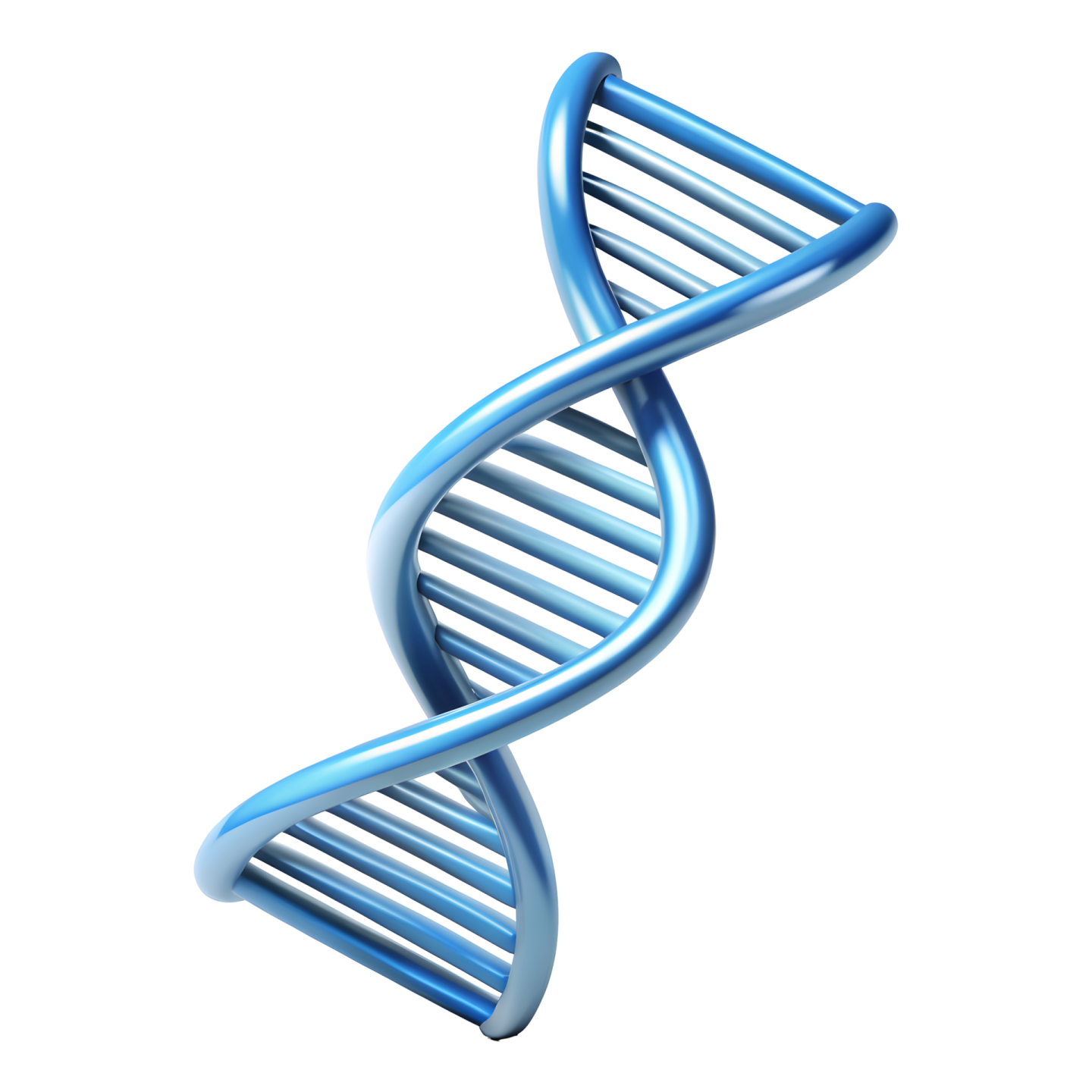a blue and white dna molecule