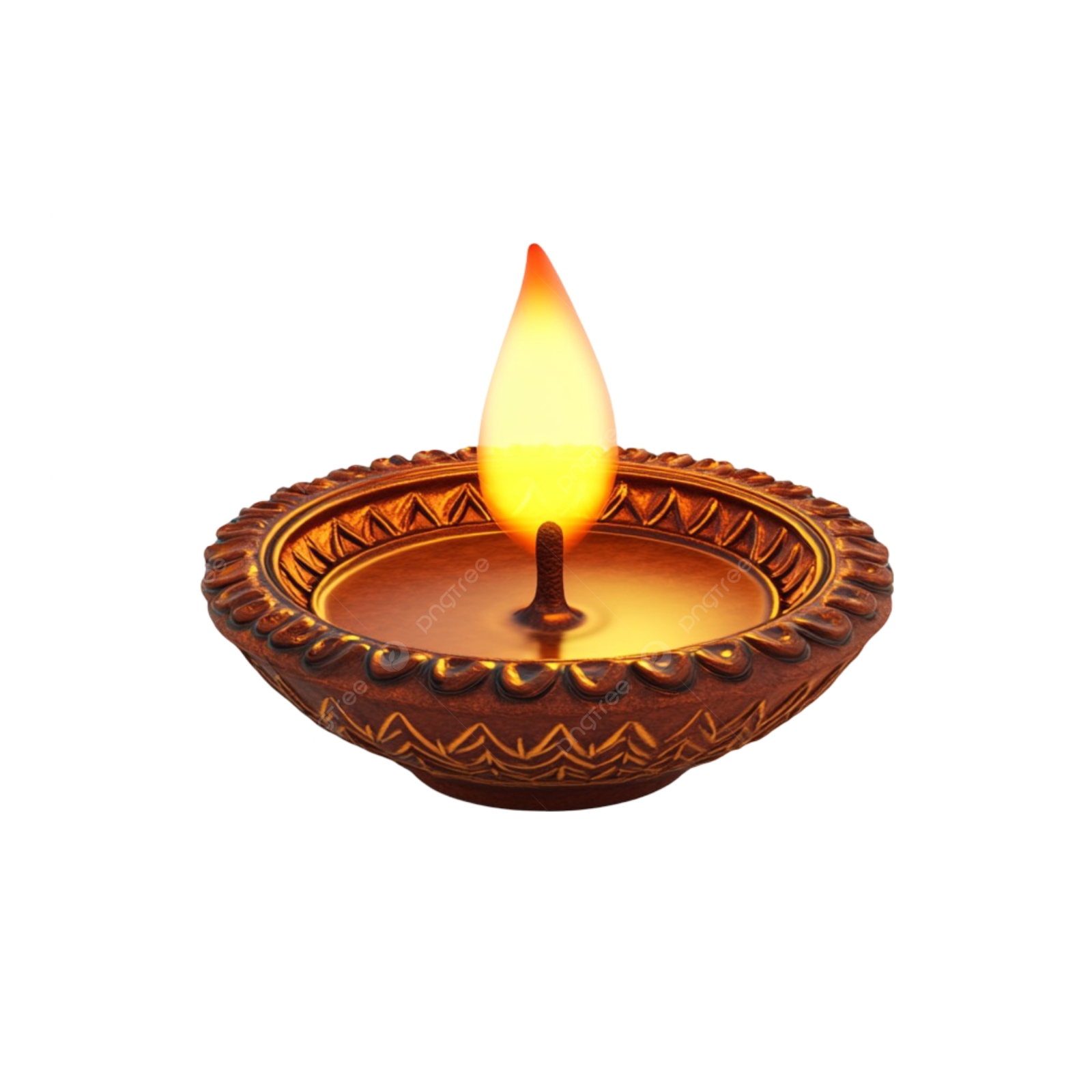 a small candle on a white background