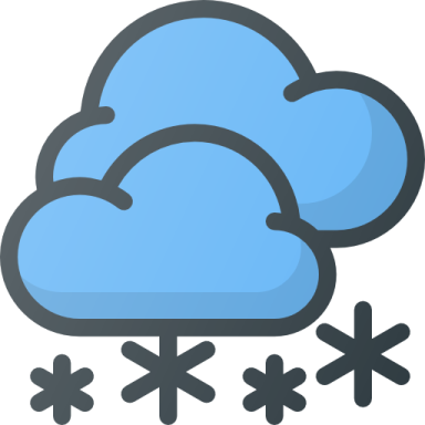 a blue cloud with four crosses on it