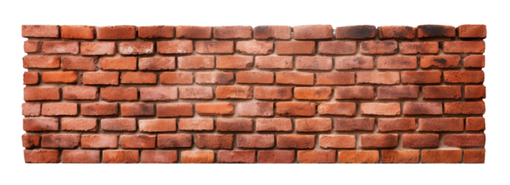 a brick wall with a white background